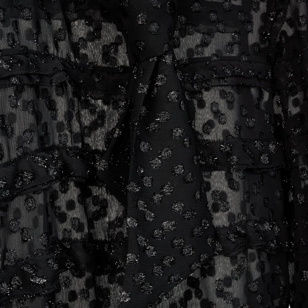 Isabel Marant AW/16 Alba Black Fil Coupé Polka Dot Blouse - Picture 7 of 11
